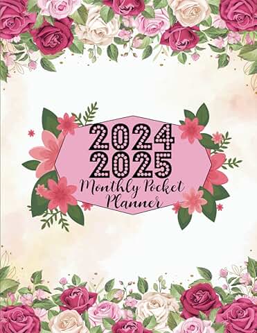 Monthly Pocket Planner for 2024-2025, 8.5x11