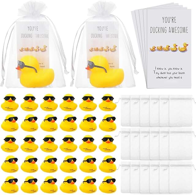Thank You Gift Set with Mini Rubber Ducks