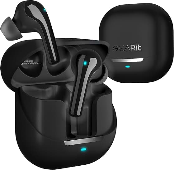 Wireless Bluetooth Earbuds with Noise Cancellation and 22H Playtime