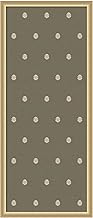Green botanical fabric pinboard with gold frame