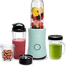 Compact 350W Personal Blender with Cups and Travel Lid