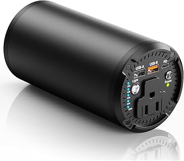 Portable Power Bank with 100W AC Outlet and 65W USB-C