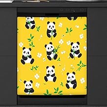 Bamboo Leaves Dishwasher Magnet Cover 26x23 Inch