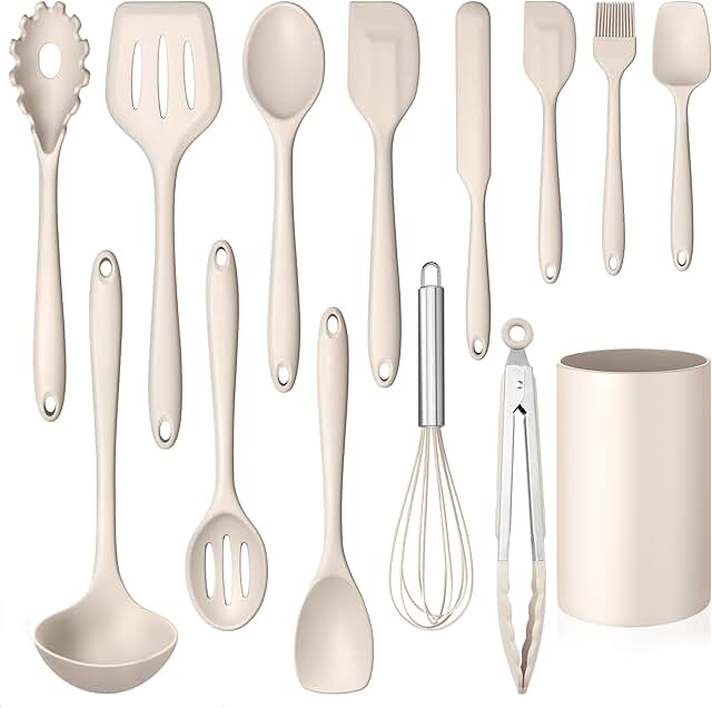 14-Piece Heat-Resistant Silicone Cooking Utensils Set