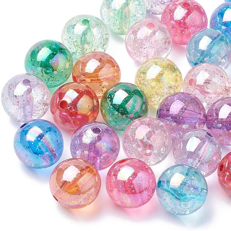 100pcs 20mm Colorful Bubblegum Beads for Jewelry Making