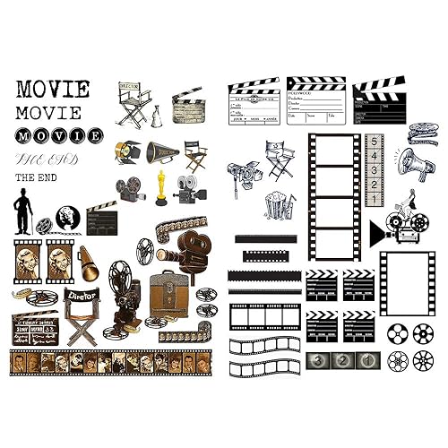 Vintage Seasonstorm Movie Film Stationery and Scrapbooking Supplies