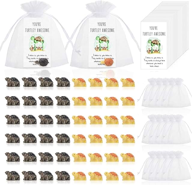 50 Mini Sea Turtle Appreciation Gift Sets with Cards