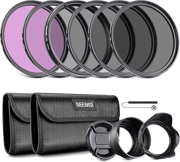 52mm ND Lens Filter Kit with UV, CPL, FLD, ND Filters