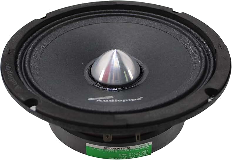 6-inch 200W Low Mid Frequency Loudspeaker with Silver Dust Cap