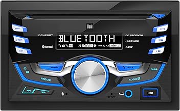 3.7-inch LCD Double DIN Car Stereo with Bluetooth and CD Player