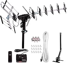 Outdoor Digital HDTV Antenna with 200 Mile Range and 360° Rotation