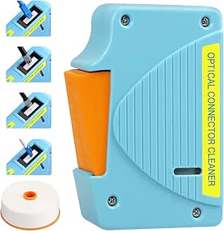 Fiber Optic Cleaning Box with 550 Uses and Replacement Core