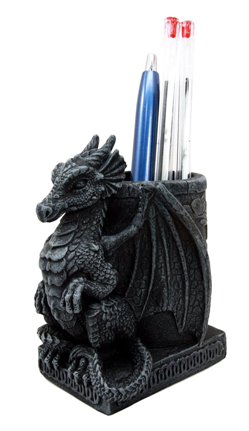 Medieval Fantasy Dragon Pen and Pencil Holder