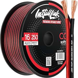 250 Feet of 16 AWG Speaker Wire for Home or Car