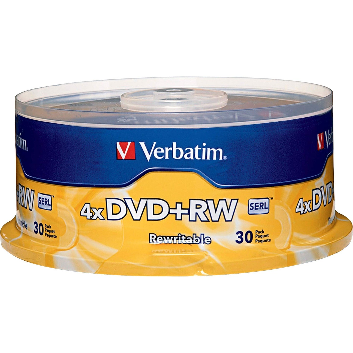 DVD+RW 4.7GB 4X with Branded Surface - 30pk Spindle
