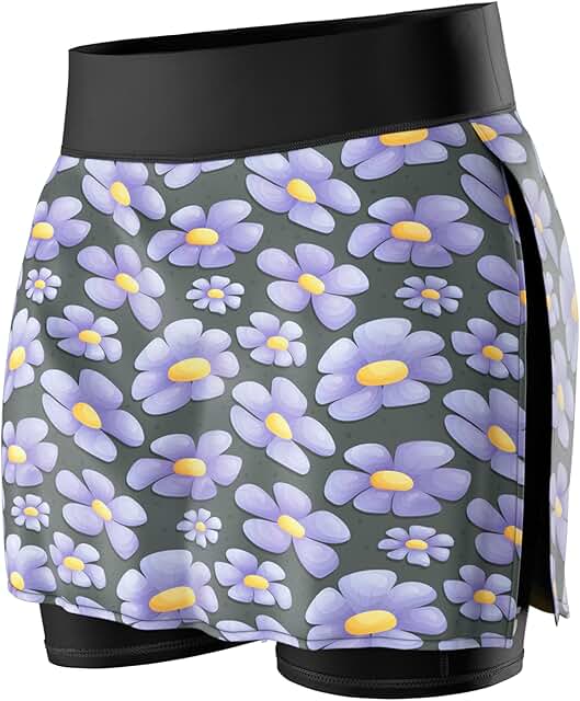 Lightweight Women's Athletic Skirt Shorts with Pockets