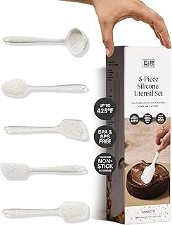 5-Piece Silicone Kitchen Utensil Set for Cooking and Baking