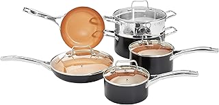 10-Piece Copper Nonstick Cookware Set