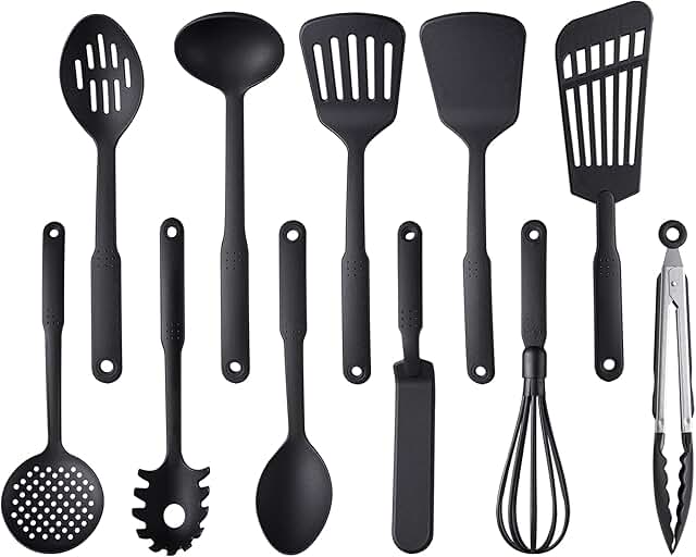 11-Piece Nylon Kitchen Utensil Set for Non-Stick Cookware