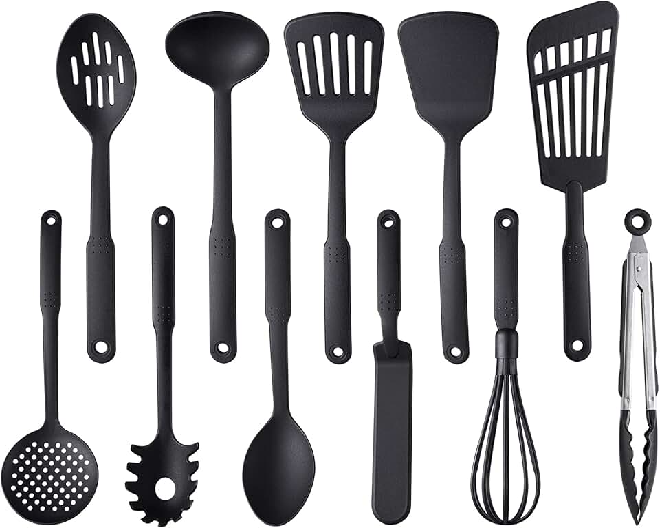 11-Piece Nylon Kitchen Utensil Set for Non-Stick Cookware