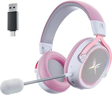 Wireless Gaming Headset with 7.1 Surround Sound and Mic