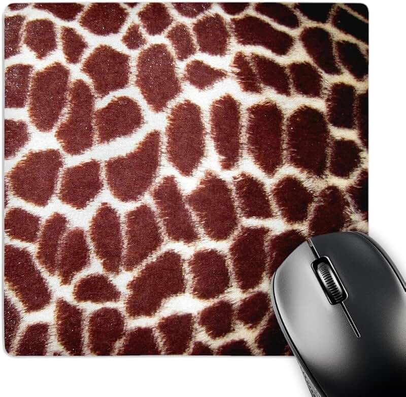Giraffe Print 8x8 Inch Mouse Pad