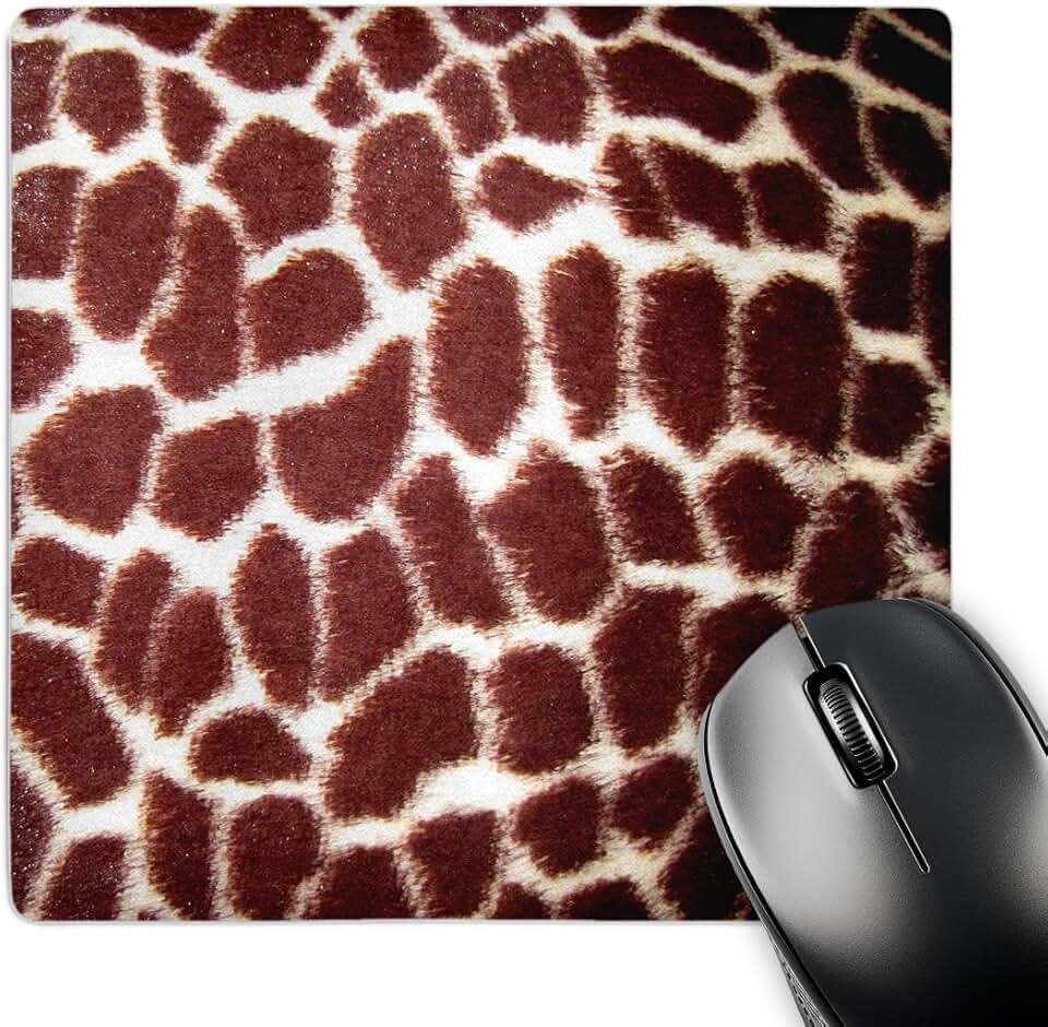 Giraffe Print 8x8 Inch Mouse Pad