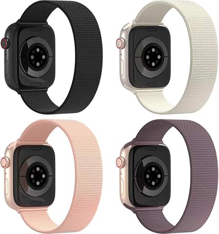 Set of four stretchy nylon solo loop bands