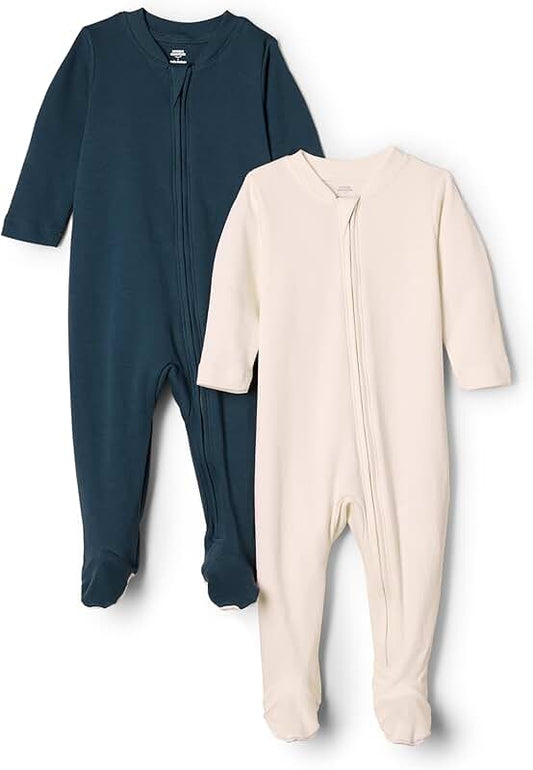 Unisex Cotton Baby Sleep and Play Bodysuit Pack of 2
