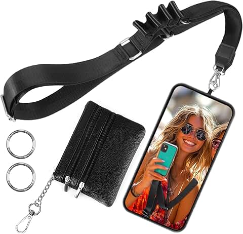 Stylish Adjustable Crossbody Phone and Wallet Strap