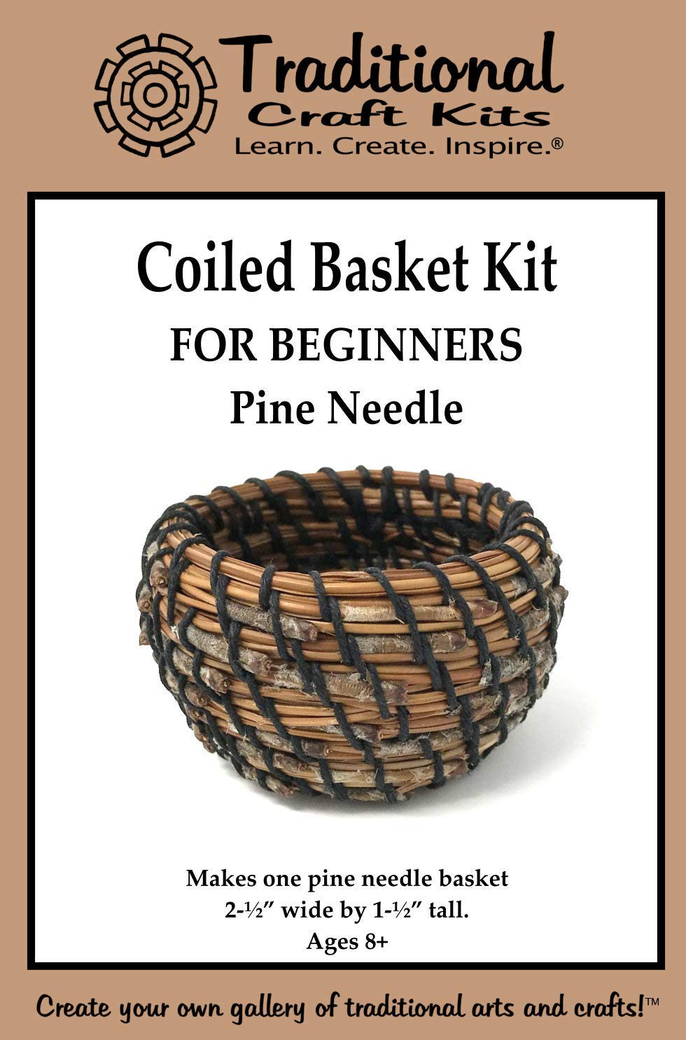 Beginner's Pine Needle Basket Weaving Kit with Supplies