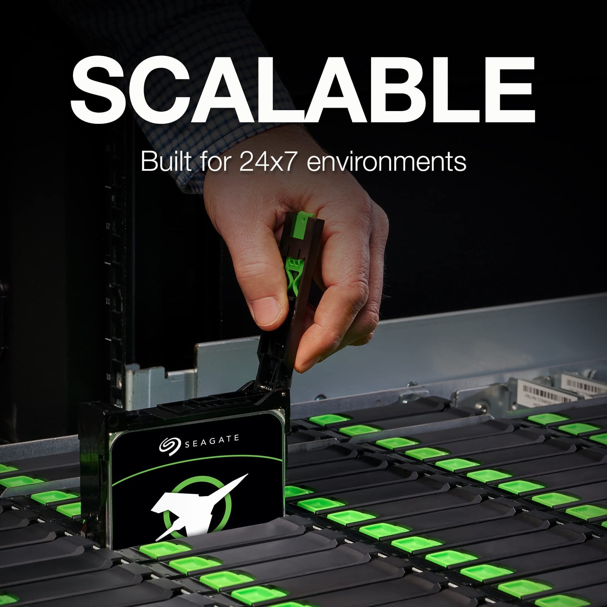Exos X20 20TB Enterprise HDD - CMR 3.5 Inch Hyperscale SATA 6Gb/s, 7200 RPM, 512e and 4Kn FastFormat, Low Latency with Enhanced Caching - ST20000NM007D (Renewed)
