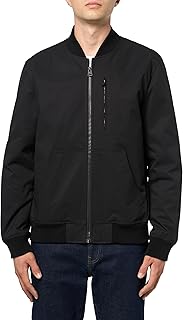Men's Rib Knit Bomber with Chest Pocket