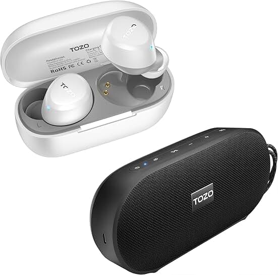 Lightweight Wireless Earbuds with Bluetooth 5.3 and 20W Stereo Sound