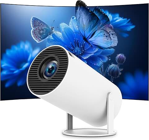 Portable 4K WiFi Bluetooth Projector with Auto Keystone