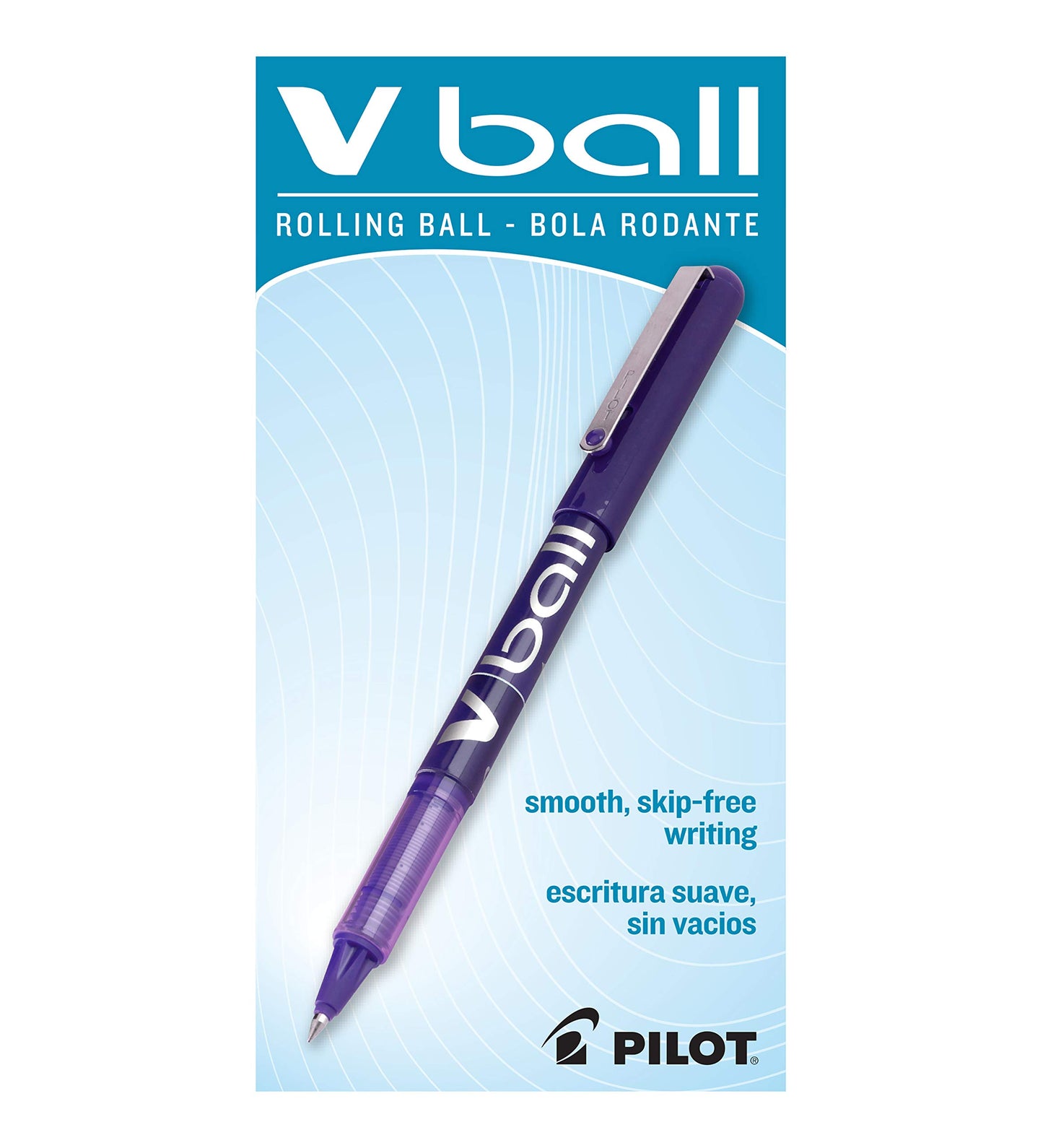 12 Purple Ink Liquid Ballpoint Pens