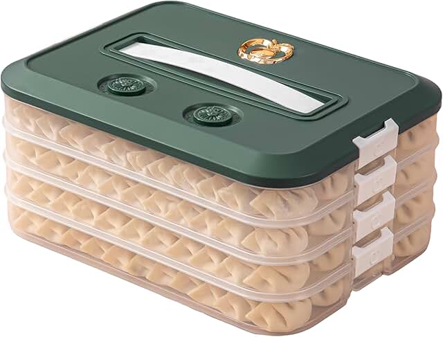 4-Layer Food Storage Container with Lid