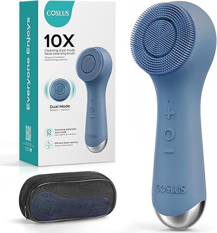 Face Scrubber with Spin and Vibration Cleansing Technology