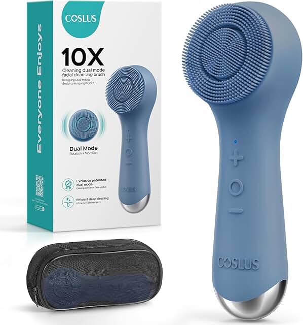 Face Scrubber with Spin and Vibration Cleansing Technology