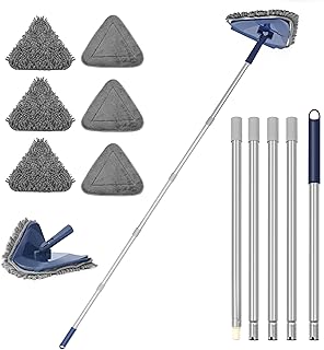 Long Handle Wall and Ceiling Cleaner with Microfiber Pads