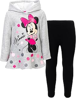 Infant to Big Kid Minnie Mouse Fleece Hoodie and Leggings Set