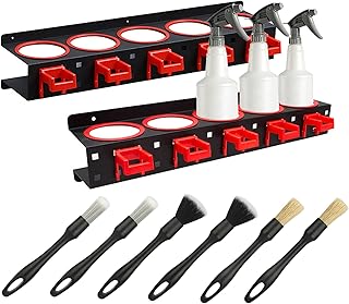 2-Pack Spray Bottle Storage and Car Cleaning Brush Organizer