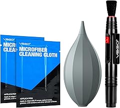 4-in-1 Camera Cleaning Kit with Blower Brush and Cloth