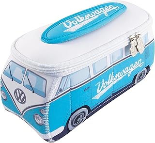 Neoprene Travel Bag with Bus Design in Turquoise