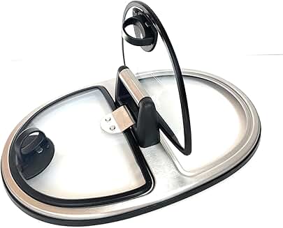 6 Quart Slow Cooker Glass Lid with Stainless Steel Handle