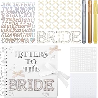 8-inch DIY Bride Letter Scrapbook with Stickers and Bows
