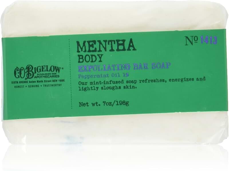 Mentha Body Exfoliating Bar Soap 7 oz