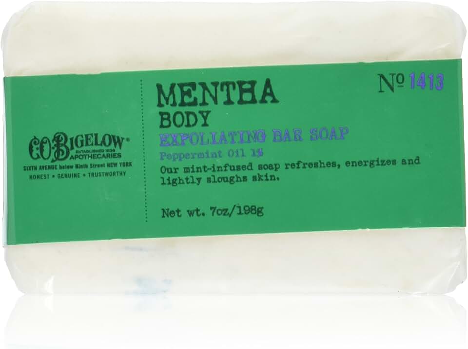 Mentha Body Exfoliating Bar Soap 7 oz