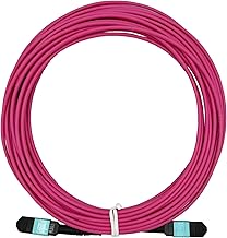8m MPO Female to Female OM4 Fiber Optic Cable
