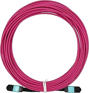 8m MPO Female to Female OM4 Fiber Optic Cable